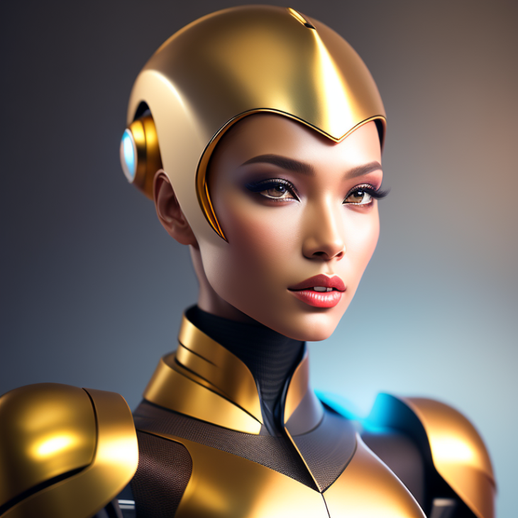 a beautiful female robot