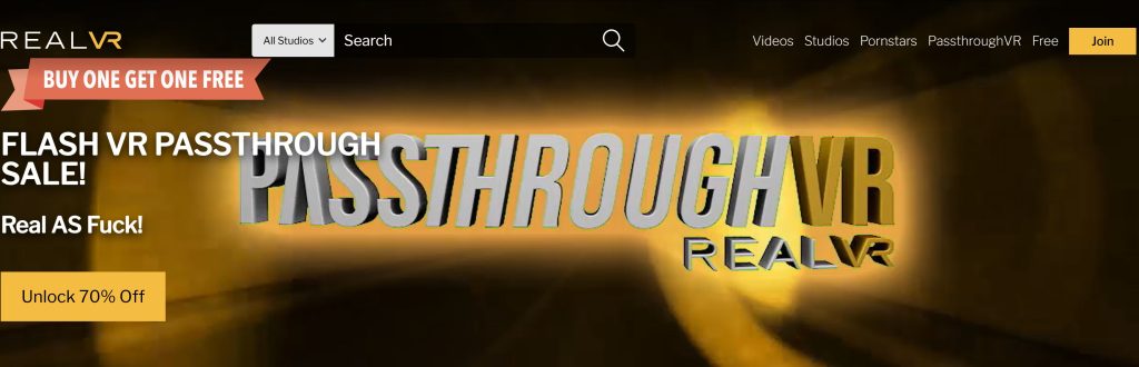 RealVR passthroughVR flash sale banner